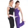 Yoga Casual Workout Summer sportswear Suits（2color V-neck sexy Vest+Pants）